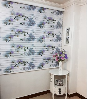 پرده زبرا سه بعدی طرح ارکیده کد Z1-125