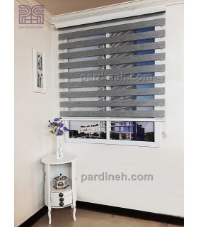 پرده زبرا طرح چوب کد Z1-007