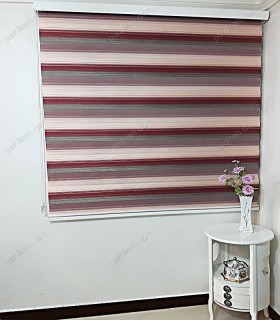 زبرا پلیسه های لایت رنگ توسی زرشکی کد Z1-130