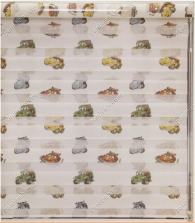 پرده زبرای چاپی پسرانه طرح ماشین کد  Z1-138