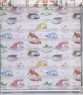 پرده زبرا کودک طرح انگری بردز کد  Z1-139