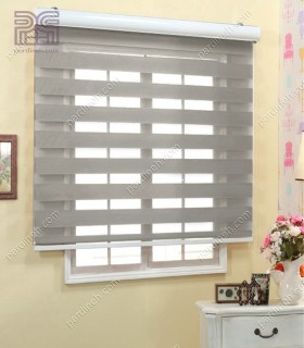 پرده زبرا ساده رنگ توسی کد کد Z1-139