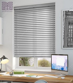 پرده کرکره فلزی 50 میلیمتری رنگ نقره ای