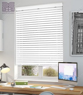 پرده کرکره فلزی 50 میلیمتری رنگ سفید شیری