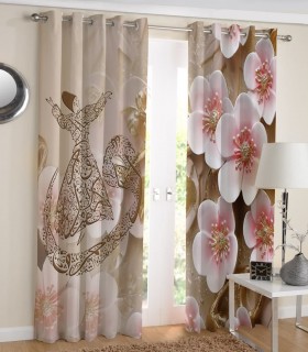 پرده کتان چاپی هازان طرح سماع  کد K1-340