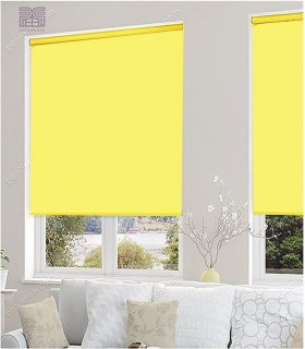پرده شید بلک اوت رنگ زرد لیمویی کد  NT653