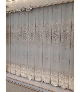 پرده تور وی آی پی طرح تاج کد VP-010