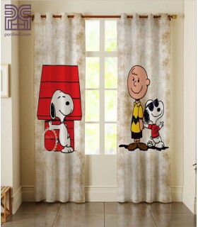 پرده کتان چاپی هازان طرح کودک کد K1-207