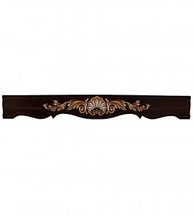 قاب پرده چوبی و پلیمری طرح صدف رنگ قهوه ای کد S1-201